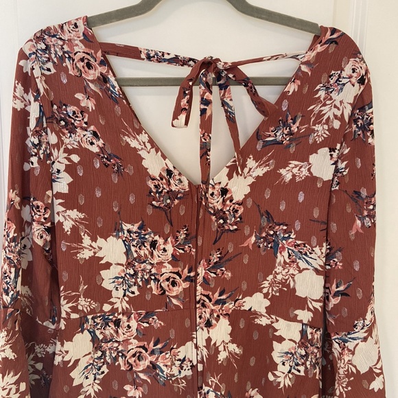 Autumn/Winter Bell Sleeve Mini Dress Size M - Picture 10 of 11